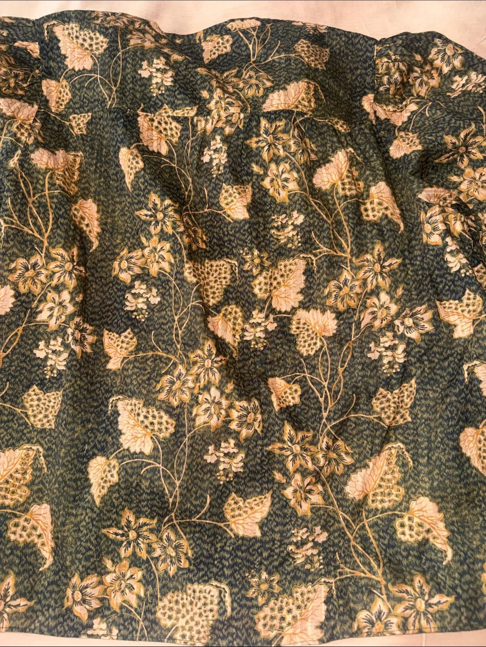 Ulla Johnson Tillie Blouse Balsam Green Floral Cotton Viscose Size 4 NEW Fall